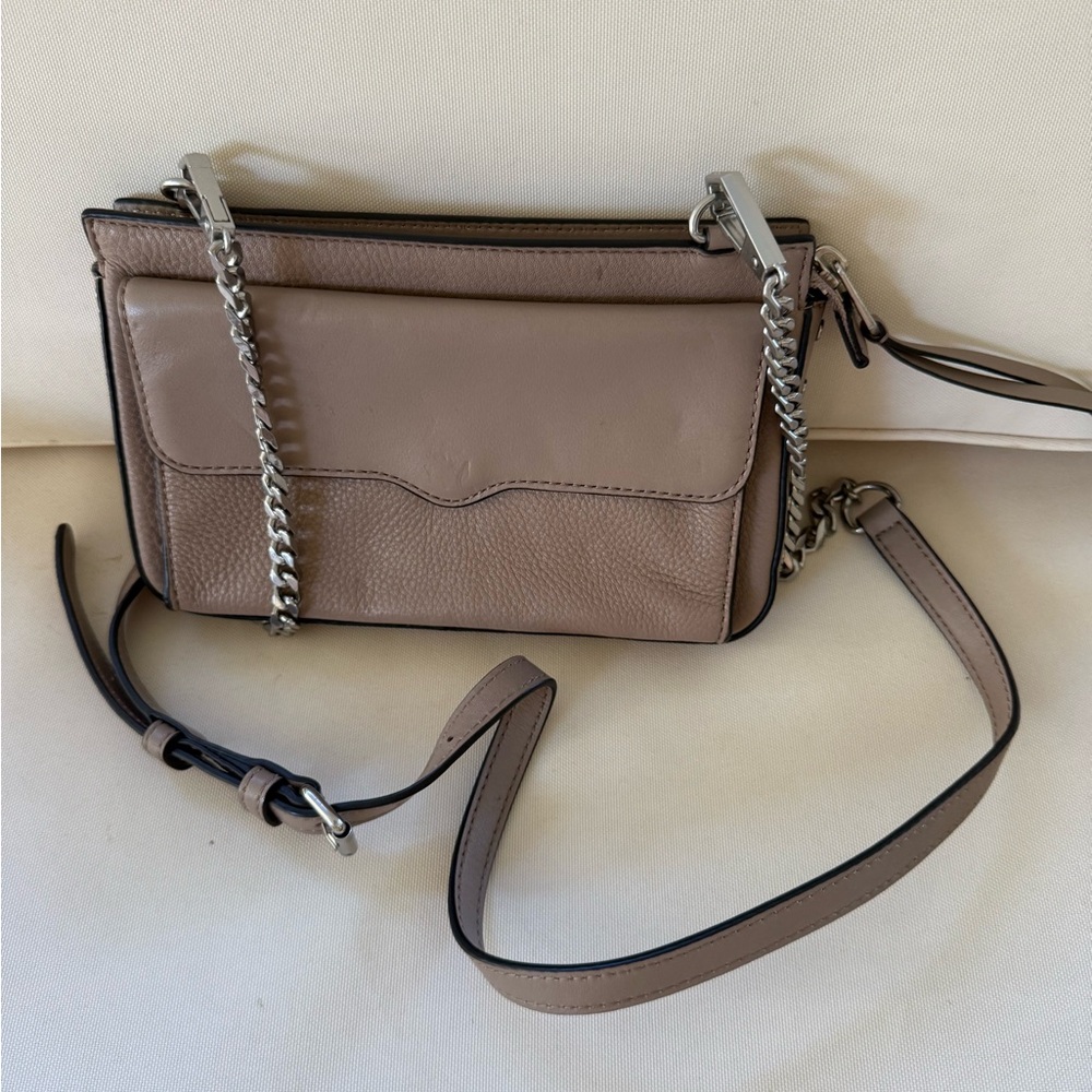 Rebecca Minkoff Beige Leather Crossbody Bag